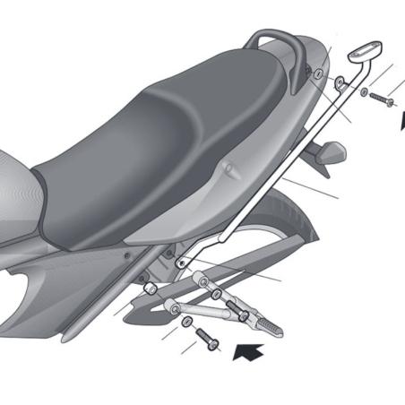 Suport Top-Case Shad S0BN69ST Suzuki Bandit 650cc(2007-2009)