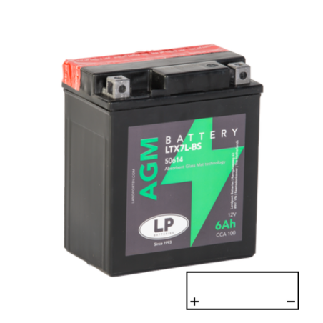 Baterie LP AGM YTX7L-BS Gel (CCA100)