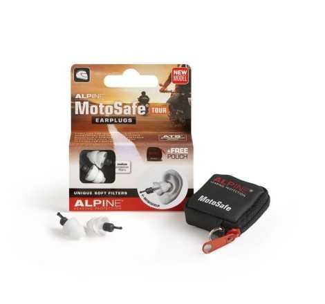 Dopuri de urechi moto Alpine MotoSafe Tour – filtru acustic 17dB SNR pentru touring