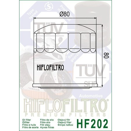  Filtru ulei Hiflofiltro HF202