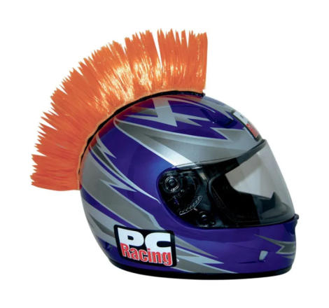 Creastă Moto pentru Cască Mohawk – Accesoriu Cauciuc, Autoadeziv