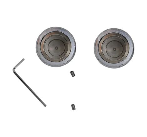 Capace crom pentru protectie ax roata fata Harley Davidson