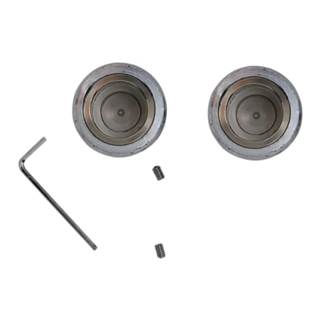 Capace crom pentru protectie ax roata fata Harley Davidson