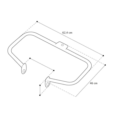 Protectie motor compatibil cu Harley Davidson XR 1200 08-10 HS5 negru Craftride