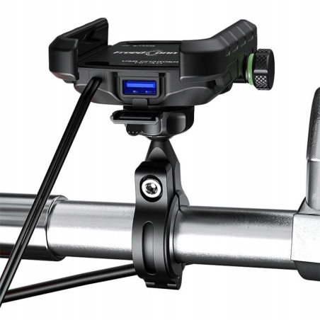 Suport pentru telefon FreedConn MC10K-V2 cu incarcator USB