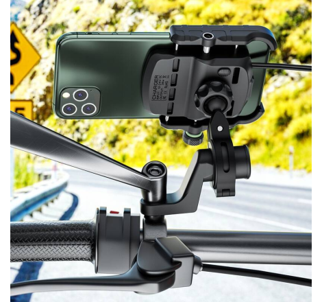 Suport pentru telefon FreedConn MC10K-V2 cu incarcator USB