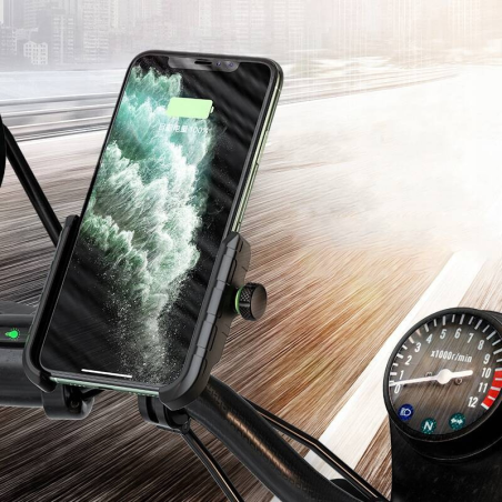 Suport pentru telefon FreedConn MC10K-V2 cu incarcator USB