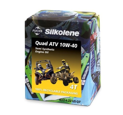 Ulei motor 4T Silkolene Quad ATV 4 10W-40 – bidon 4L