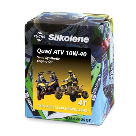 Ulei motor 4T Silkolene Quad ATV 4 10W-40 – bidon 4L