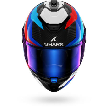 viziera iridium blue casca SHARK Spartan GT Pro Carbon