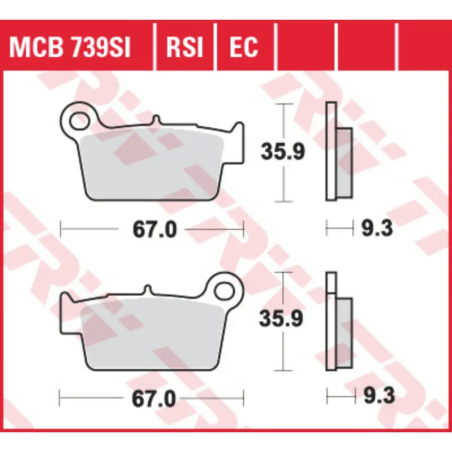 placute-frana-moto-trw-mcb739ec