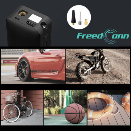 Compresor Portabil FreedConn T3106-1S - 150 PSI Acumulator 5200mAh