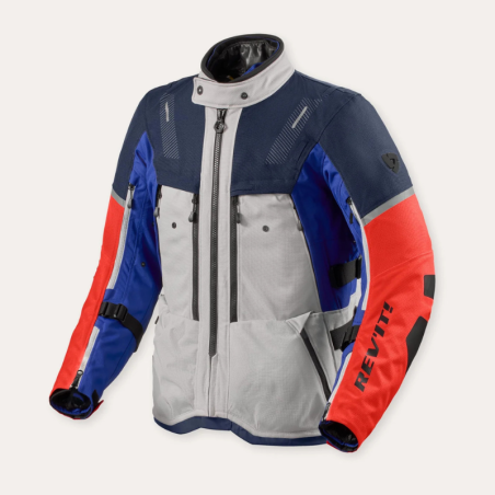 geaca-moto-adventure-revit-sand-5-h2o-silver-blue-fata