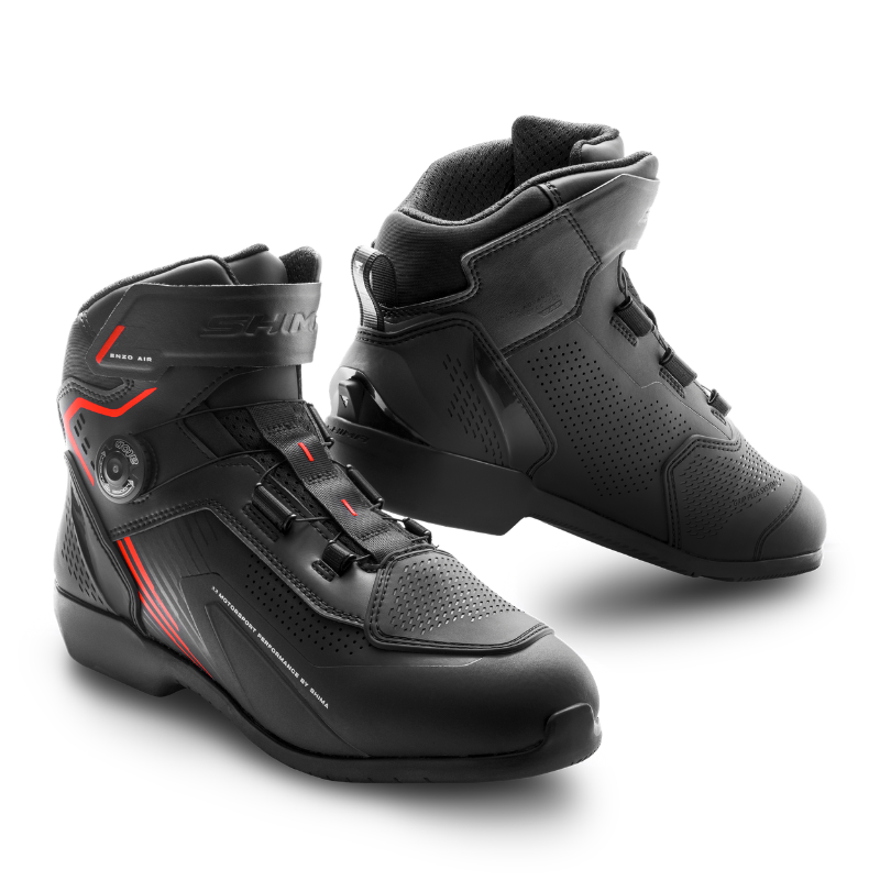 Ghete moto urban SHIMA Enzo Air – sistem ATOP lateral și protector SAP TPU gleznă