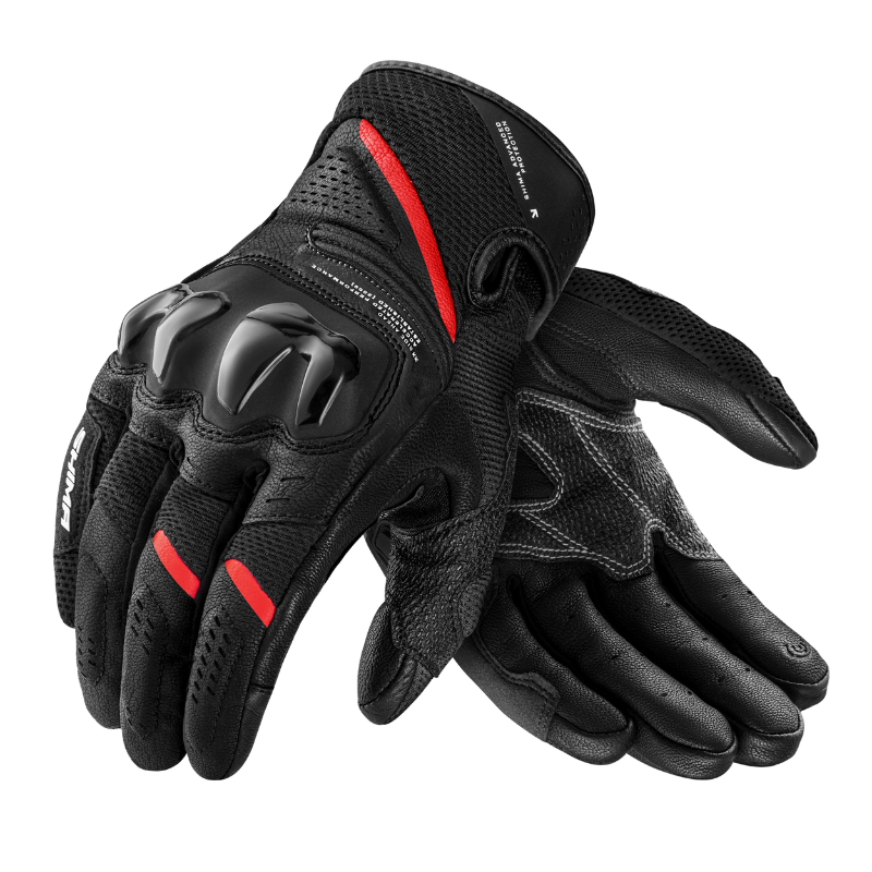 Mănuși moto vară SHIMA Spark 3.0 – piele de capră perforată negru CE EN13594