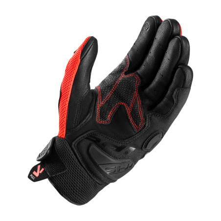 Perforații piele capră și thick mesh mănuși moto vară SHIMA Spark 3.0