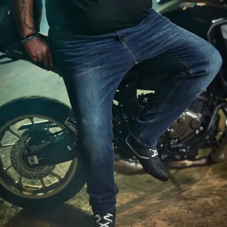 Blugi Moto Bering Trust King Size Denim Cordura Albastru