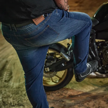 Blugi Moto Bering Trust King Size Denim Cordura Albastru
