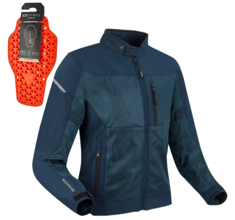 Geaca Moto BERING OZONE Navy Textila Impermeabila