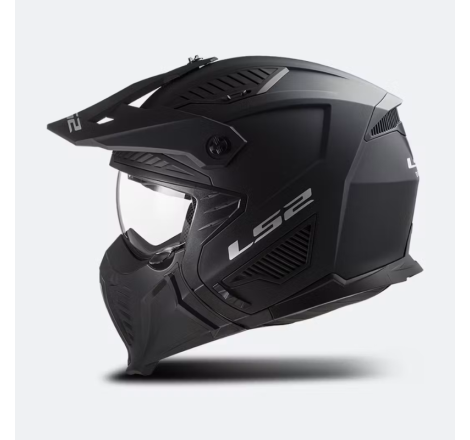 Detaliu sistem dublu-clic detasare masca barbie casca moto LS2 OF606 Drifter