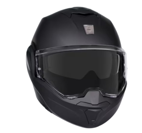 Scorpion EXO-Tech Evo Negru Mat Casca Modulara P/J ECE | motorbikers.ro