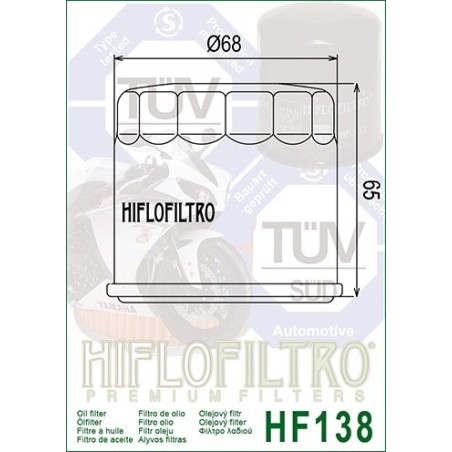  Filtru ulei HF-138