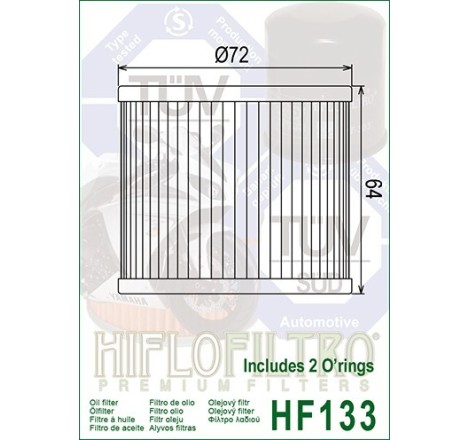  Filtru ulei HF133