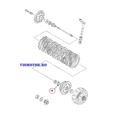 SAIBA AMBREIAJ YAMAHA WR450F 902152000500