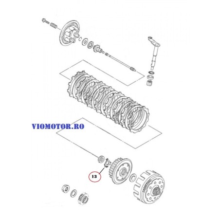 SAIBA AMBREIAJ YAMAHA WR450F 902152000500