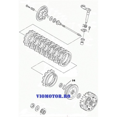 SAIBA AMBREIAJ YAMAHA WR450F(2003-2004)-9021520231