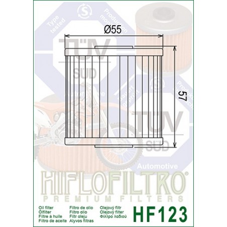 Filtru ulei HF123