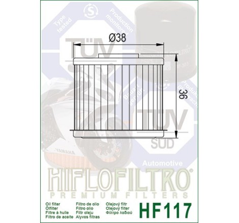  Filtru ulei HF117
