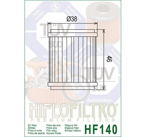 Filtru ulei HF141 Racing
